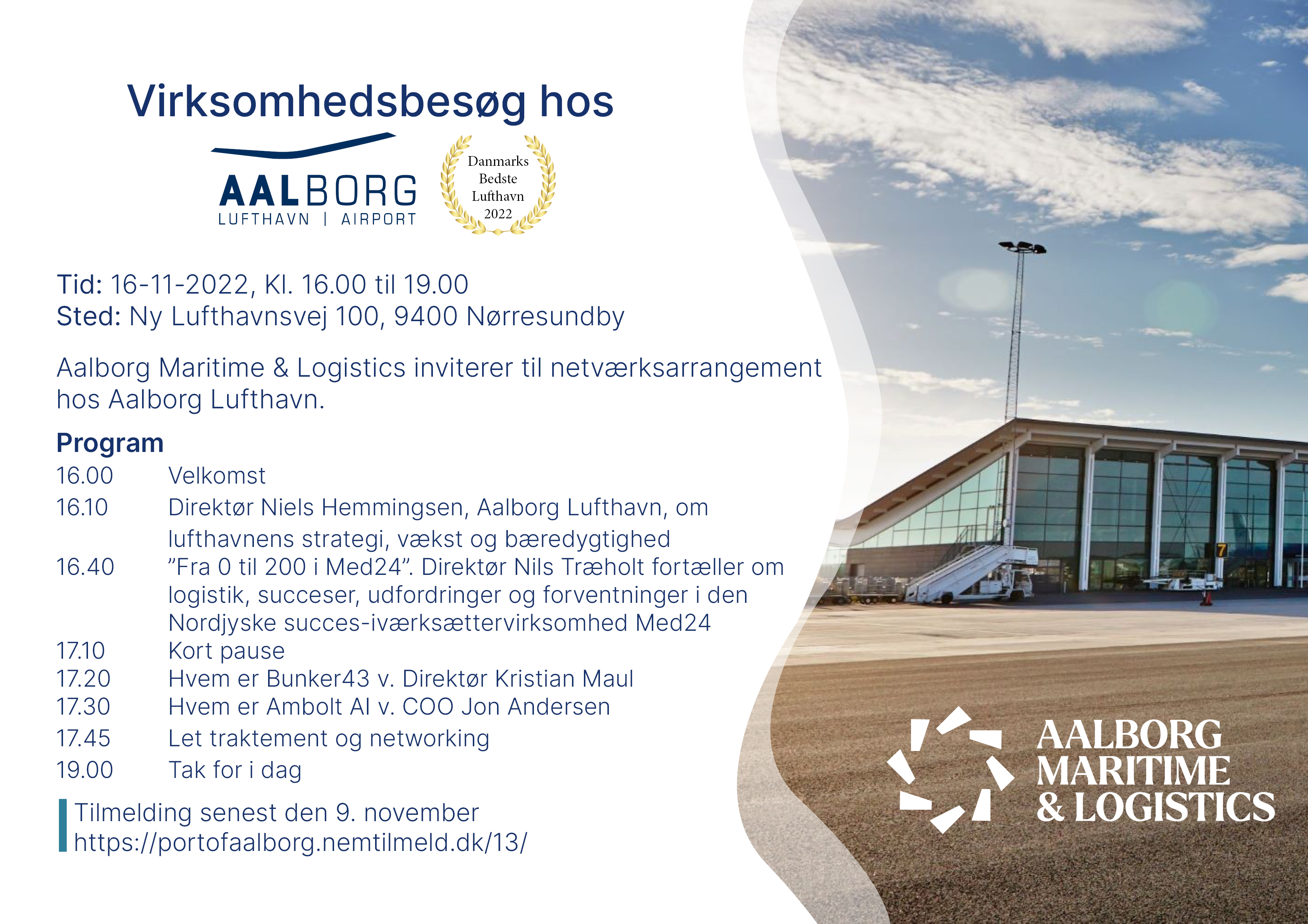 Virksomhedsbesøg hos Aalborg Lufthavn