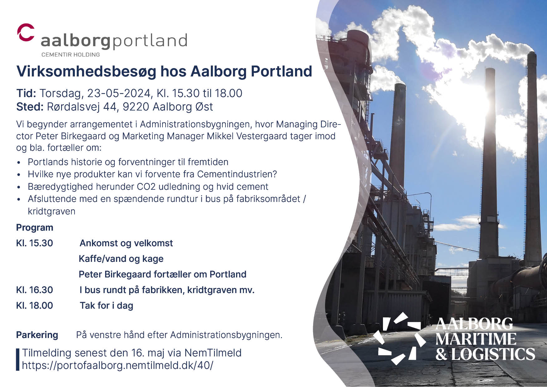 Virksomhedsbesøg hos Aalborg Portland
